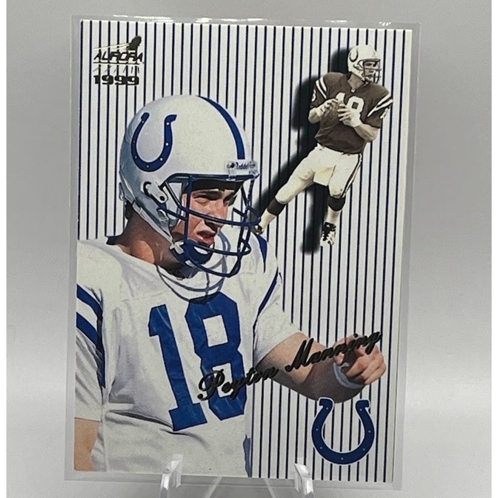 Peyton Manning 1999 Pacific Aurora 63 NFL Indianapolis Colts Football Card